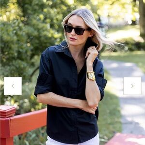 Julia Amory Carolyn Black Button-Up Shirt